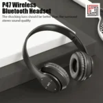 P47 Wireless Headphones Stereo Sound Foldable Lightweight