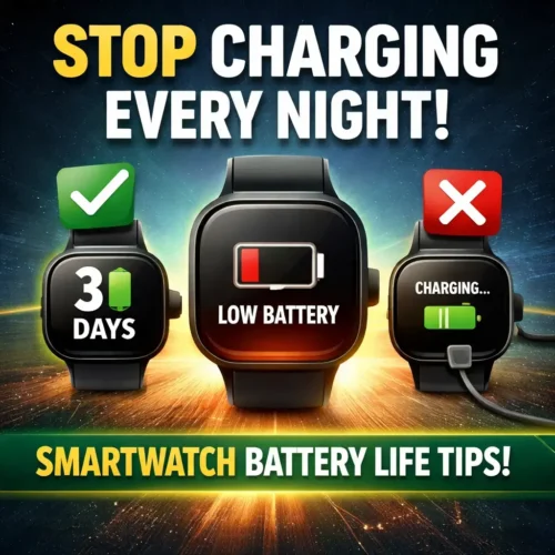 Best smartwatch battery life tips to stop charging every night improve battery timing Fusions Hub Pakistan