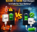 65W vs 18W Fast Charger Comparison Fusions Hub