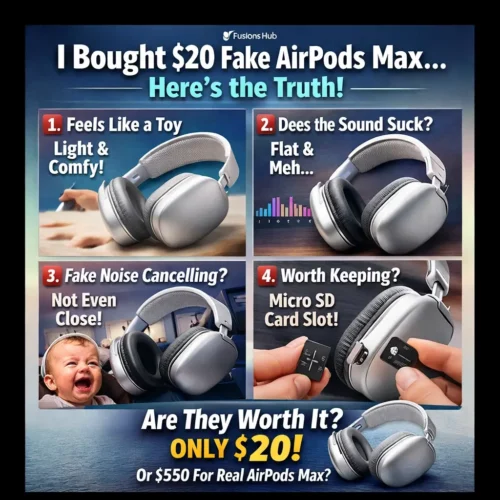 P9 wireless headphones review – affordable AirPods Max alternative under $20 with lightweight design, average sound quality, no active noise cancellation, and micro SD card support by Fusions Hub