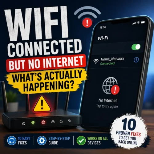 wifi connected but no internet